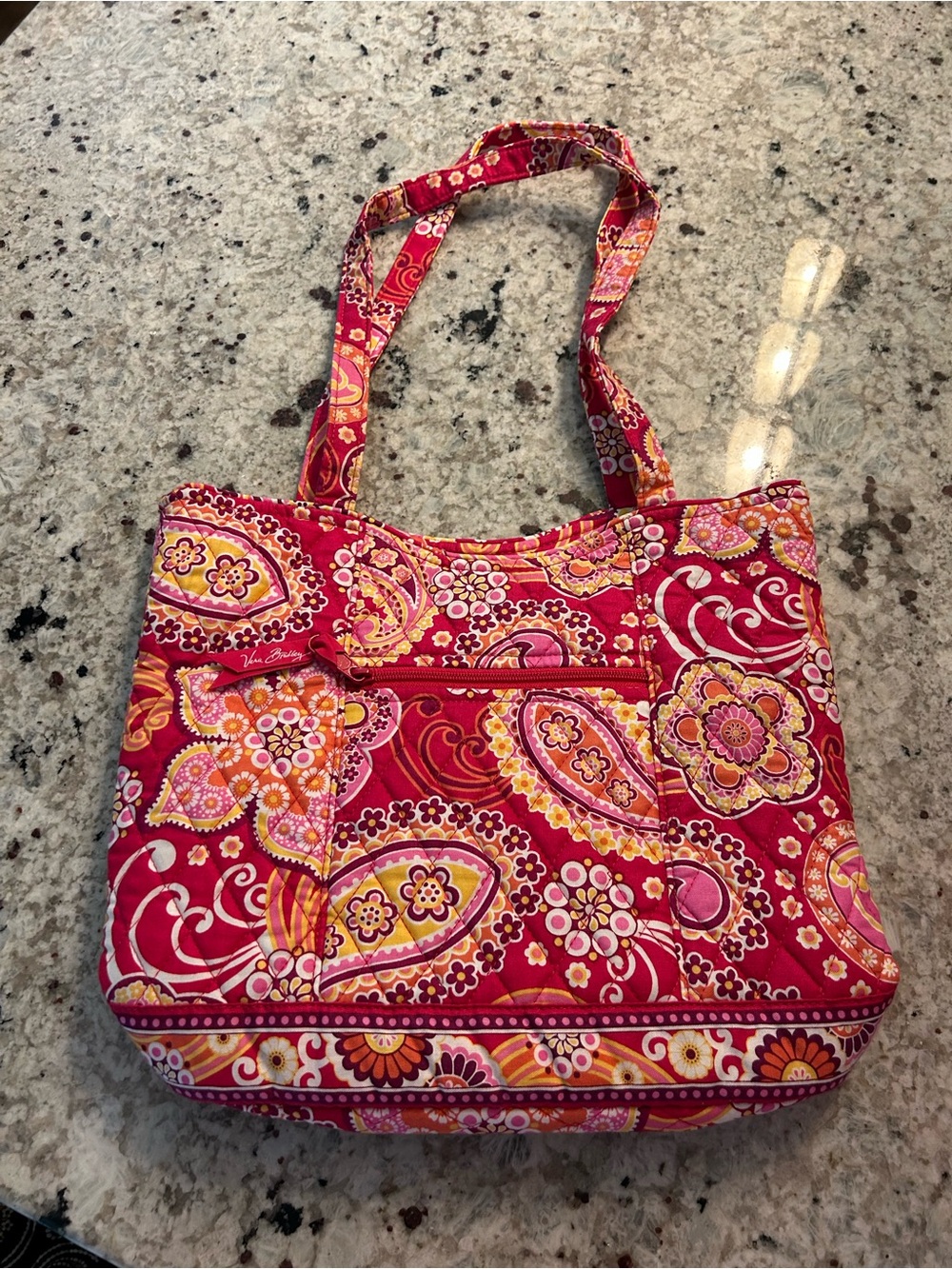 Vera Bradley Raspberry Fizz Quilted tote bag